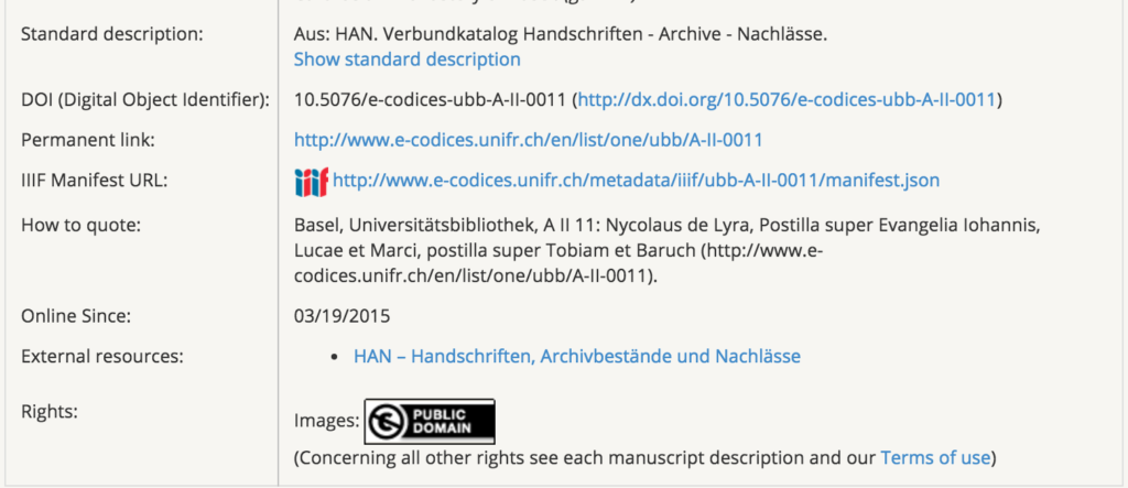 IIIF manifest link (look for the colorful IIIF logo)